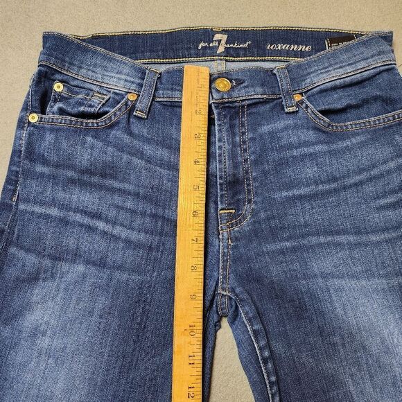 7 for all mankind Roxanne Jeans MED WASH - Picture 10 of 11